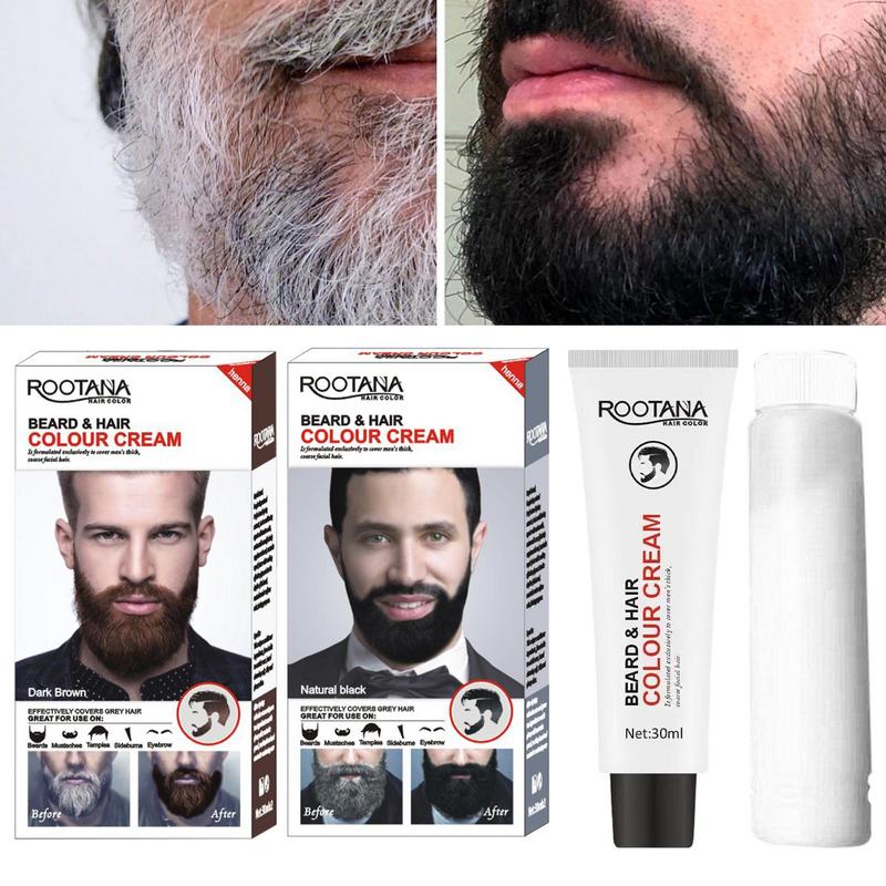 Hair Care For Men - 2Pcs/Set Men Efficient Beard Black Dye
