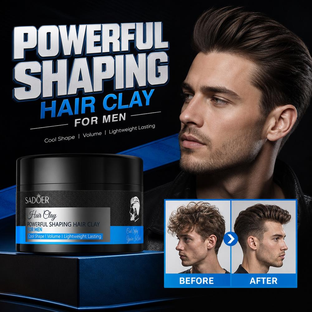 Hair Care For Men - Matte Hair Styling Clay Strong Hold