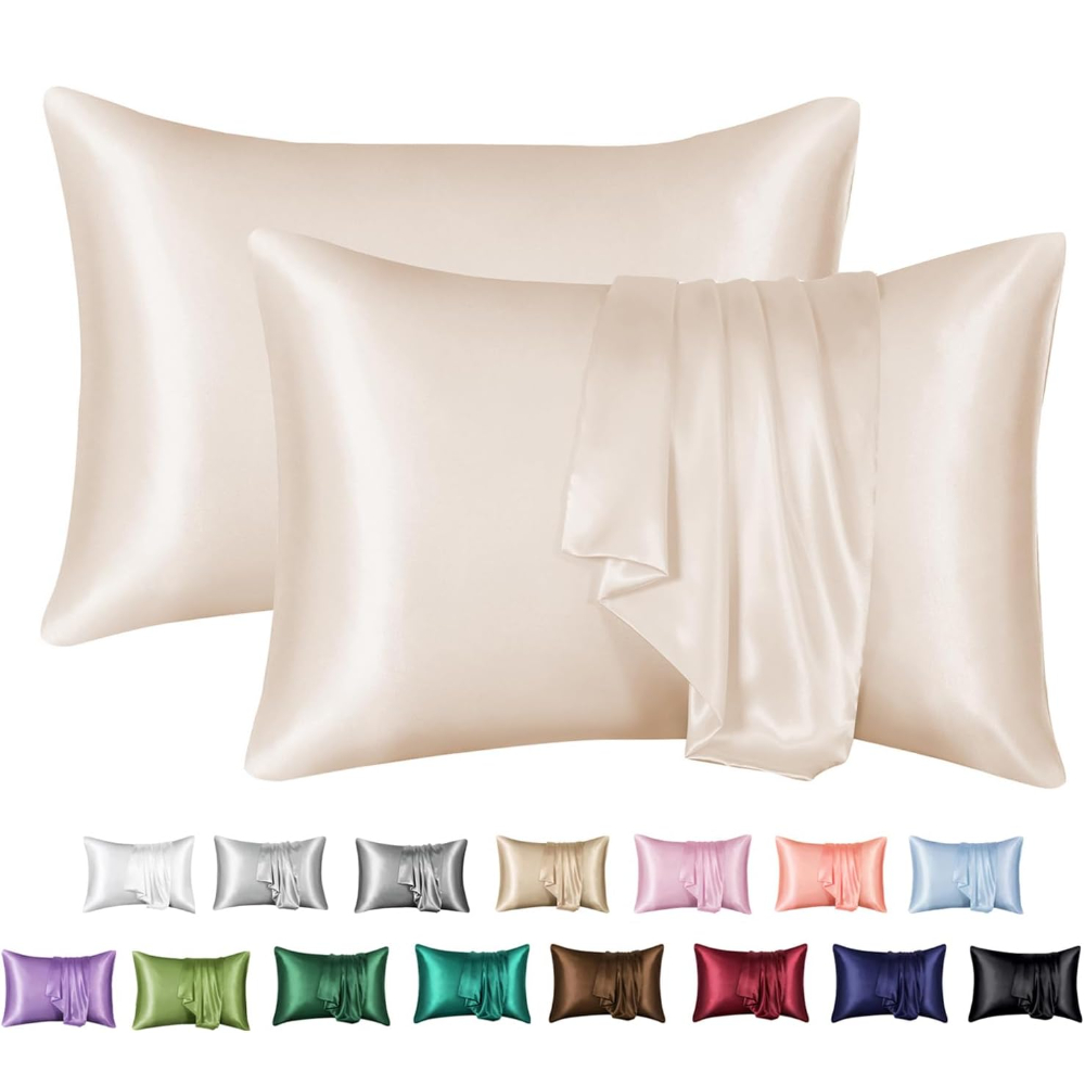 2 Pack Satin Pillowcase for Ha - Satin Pillowcase Silk review and price