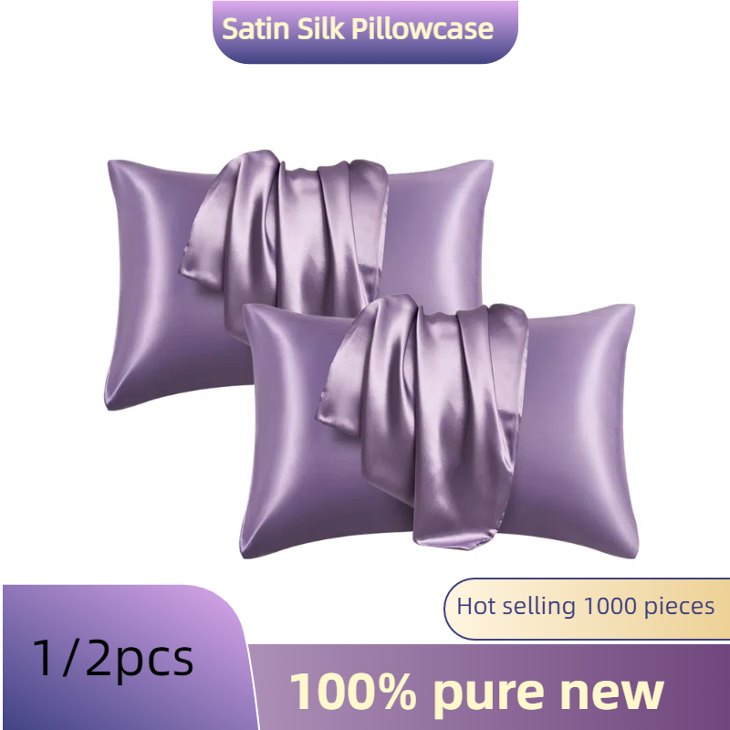1/2pcs Satin Silk Pillowcase f - Satin Pillowcase Silk review and price
