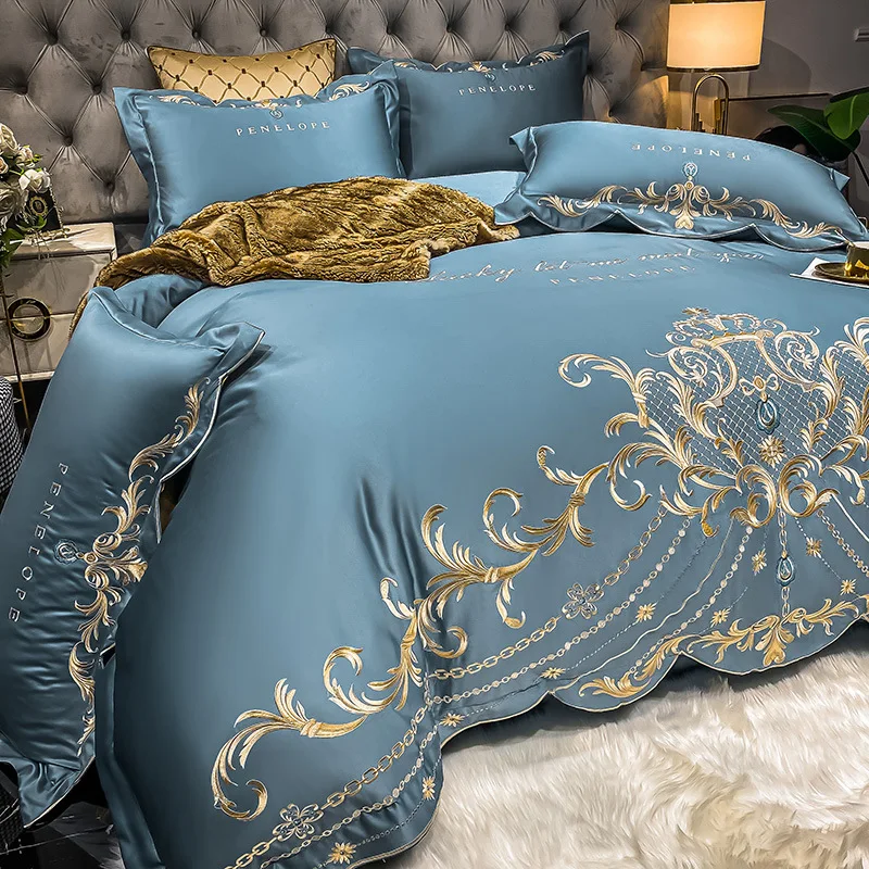 European-Style Bed Sheet Four- - Satin Pillowcase Silk review and price