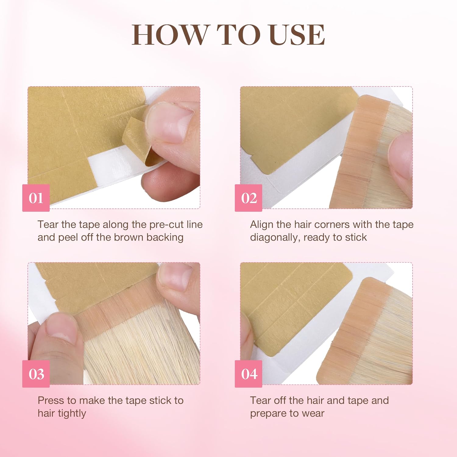72Tabs(6sheets）Hair Extension  - Hair Extension Tape In review and price