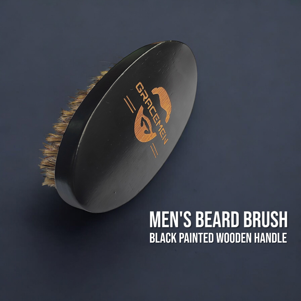 Gracemen Beard Brush - Natural - Hair Care For Men review and price
