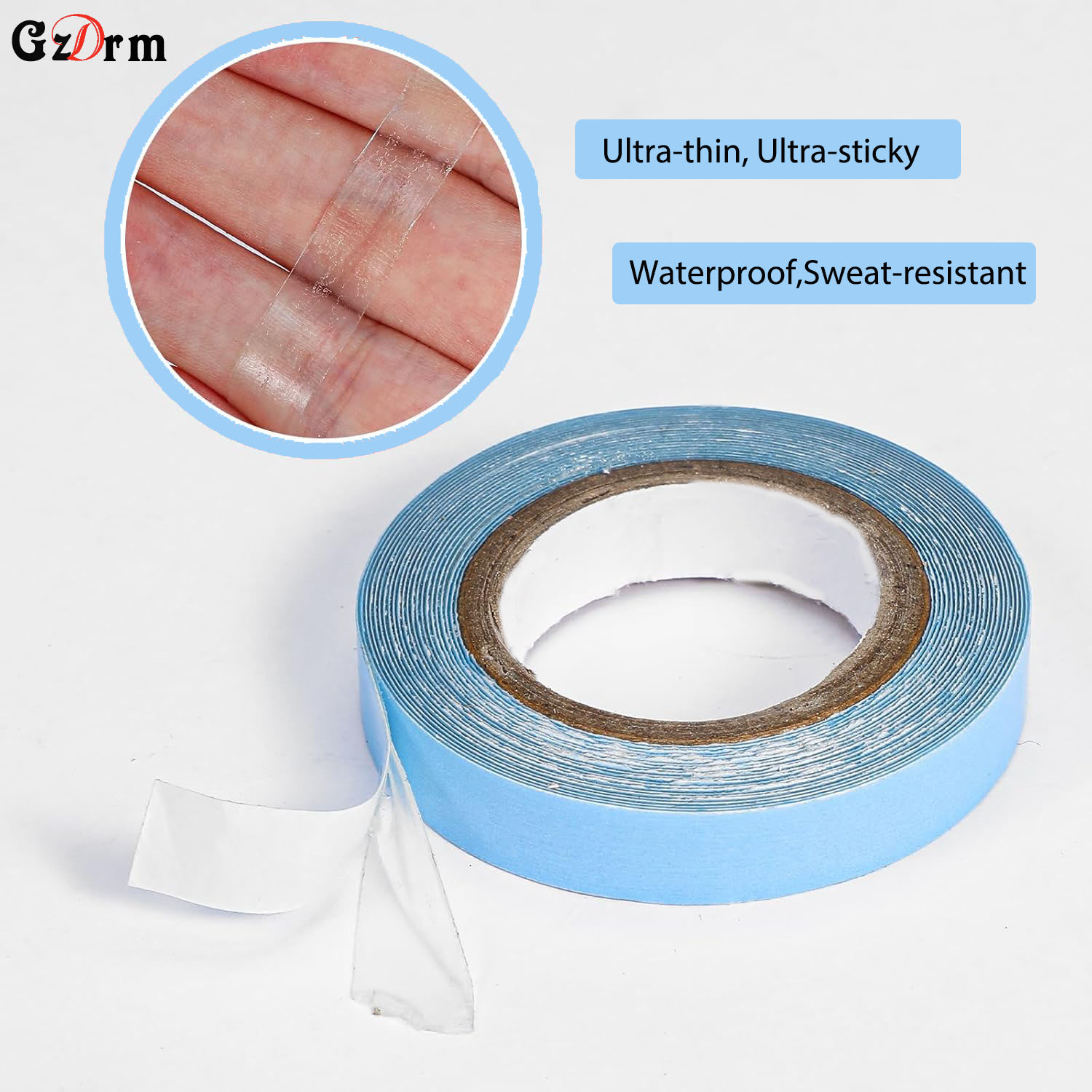3 Yards Hair Blue Tape Double- - Hair Extension Tape In review and price