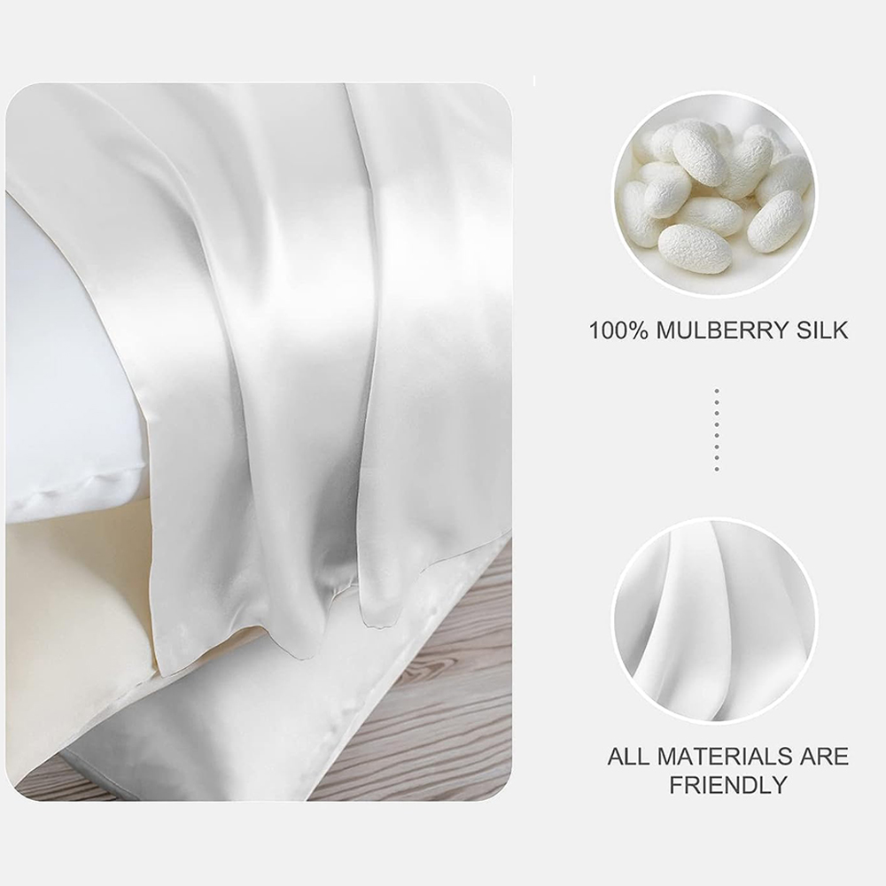 6A 30MM 100% Two Sides Pure Re - Satin Pillowcase Silk review and price