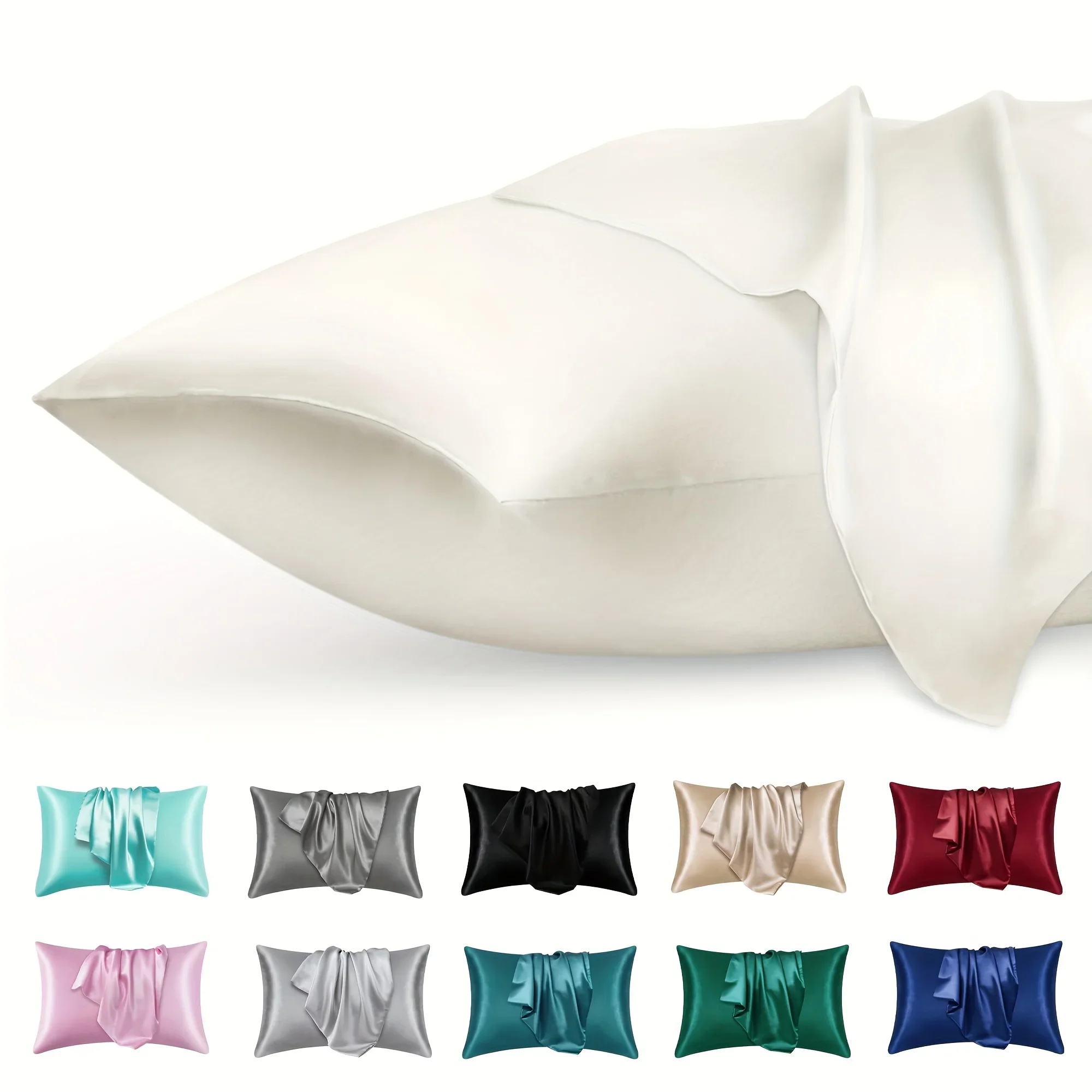 2pcs Luxury Satin Envelope Pil - Satin Pillowcase Silk review and price